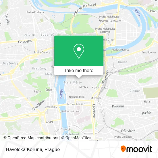 Havelská Koruna map