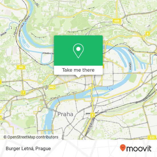 Burger Letná map
