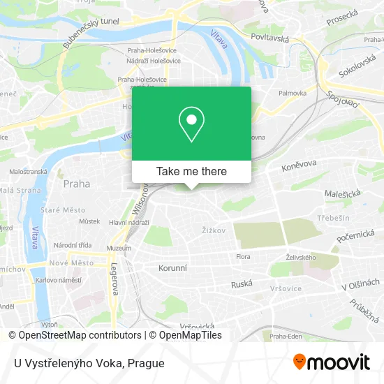 U Vystřelenýho Voka map