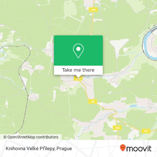 Knihovna Velké Přílepy map