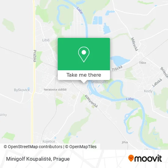 Карта Minigolf Koupaliště