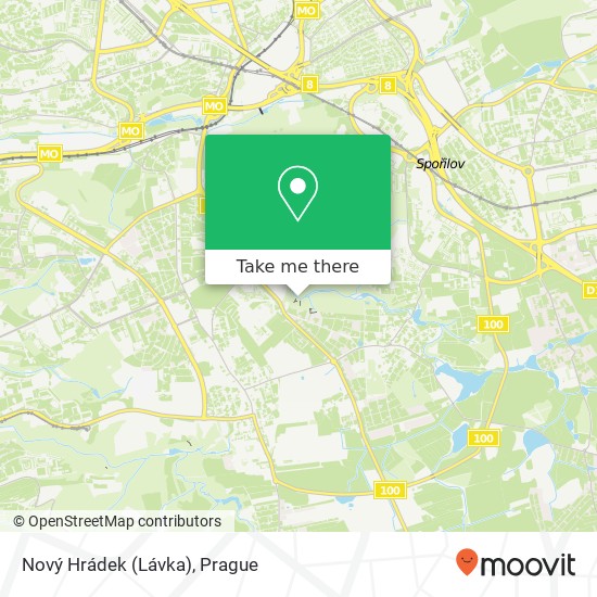 Nový Hrádek (Lávka) map