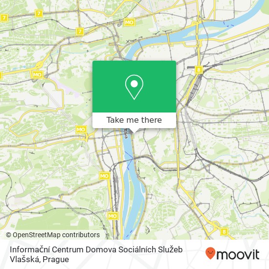 Informační Centrum Domova Sociálních Služeb Vlašská map