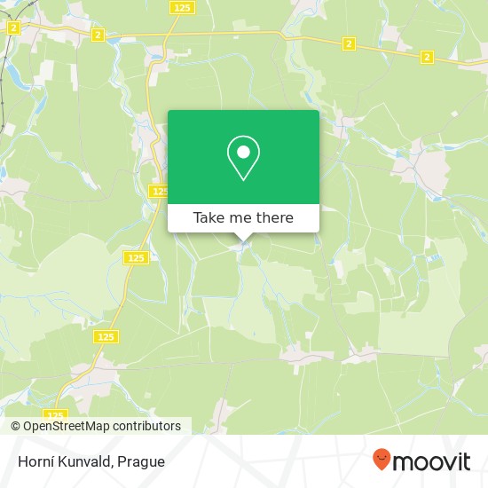 Карта Horní Kunvald