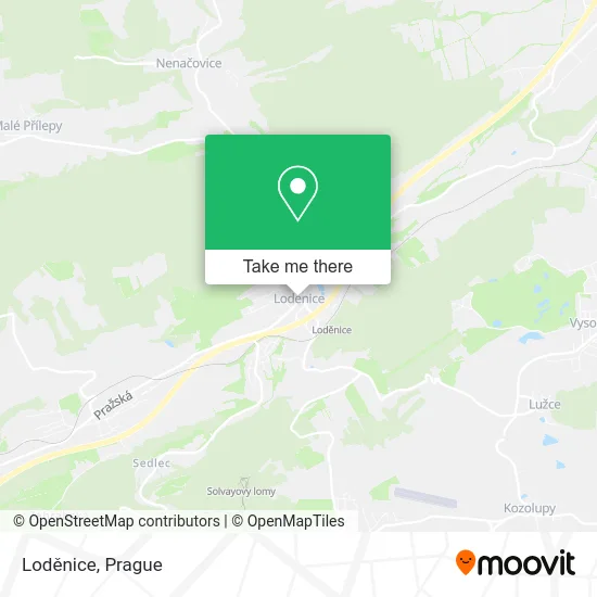 Карта Loděnice
