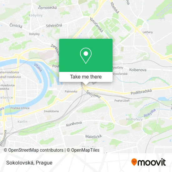 Карта Sokolovská