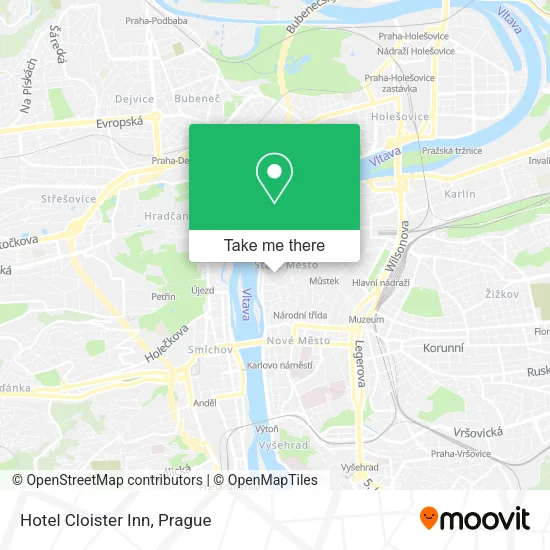 Hotel Cloister Inn map