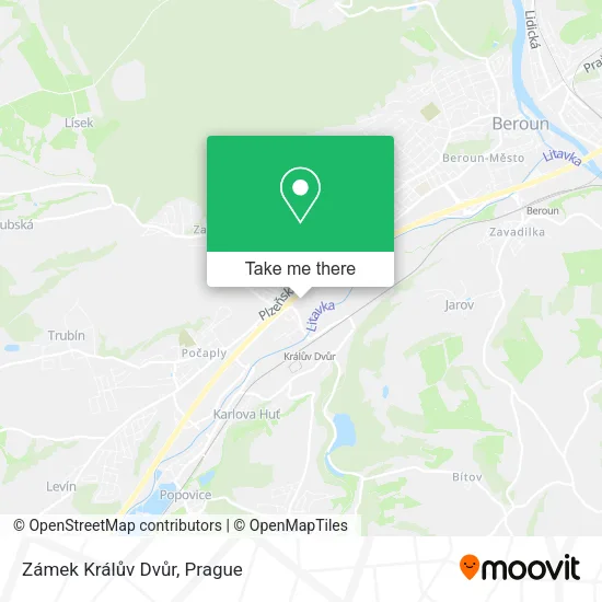 Карта Zámek Králův Dvůr