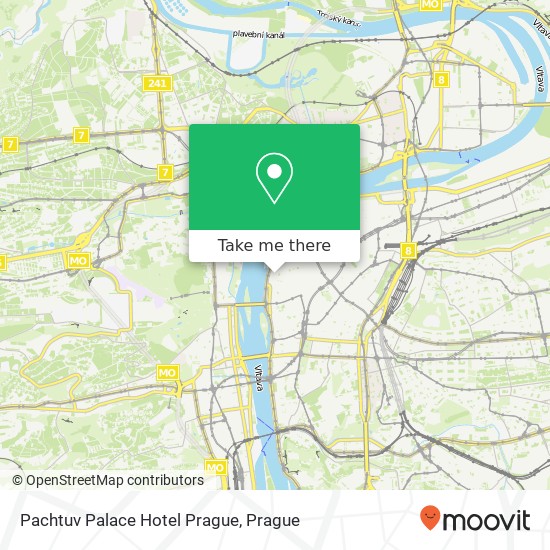 Pachtuv Palace Hotel Prague map