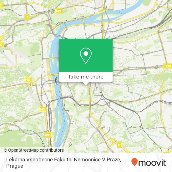 Lékárna Všeobecné Fakultní Nemocnice V Praze map