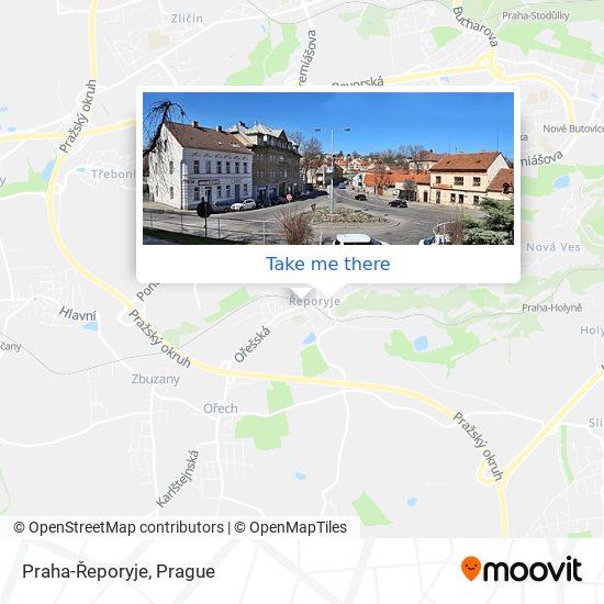 Praha-Řeporyje map