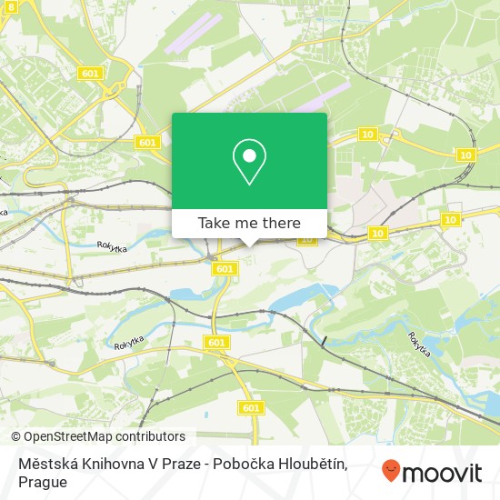 Městská Knihovna V Praze - Pobočka Hloubětín map