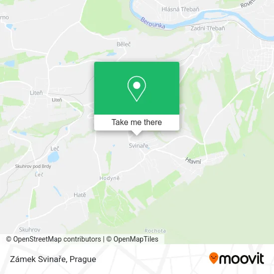 Карта Zámek Svinaře