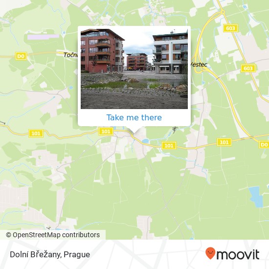 Dolní Břežany map