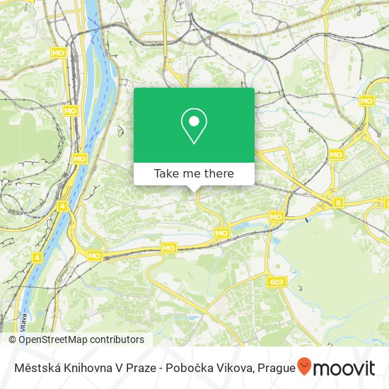 Městská Knihovna V Praze - Pobočka Vikova map