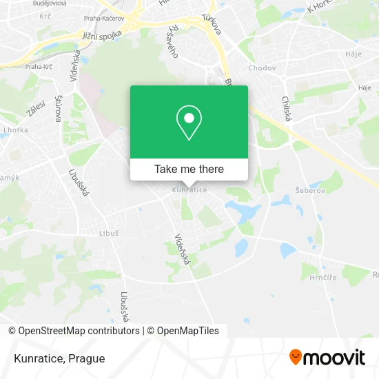Карта Kunratice