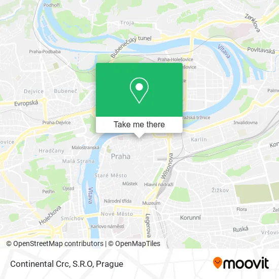 Карта Continental Crc, S.R.O