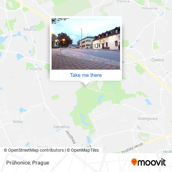 Карта Průhonice