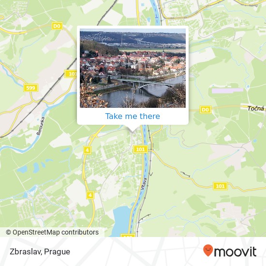 Zbraslav map