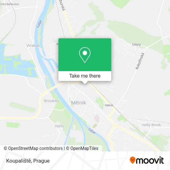 Карта Koupaliště