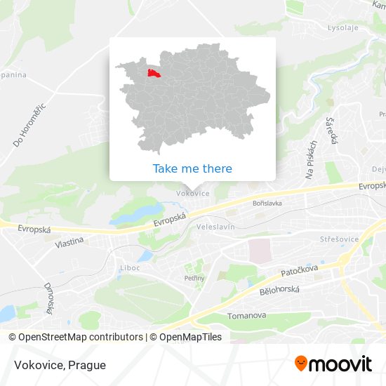 Vokovice map