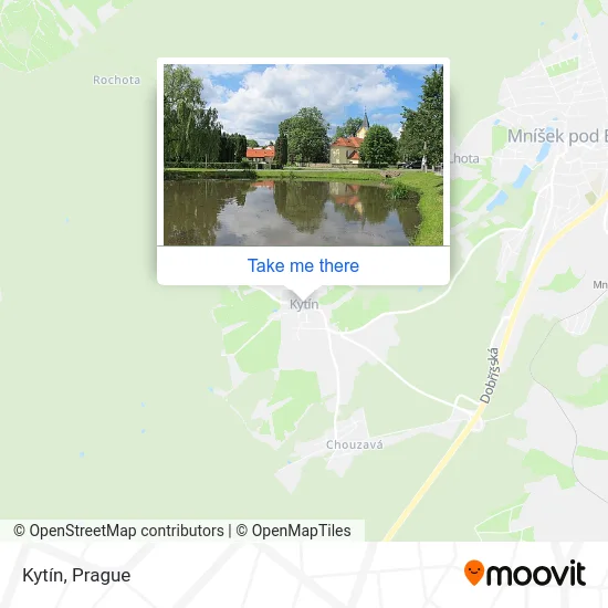 Kytín map