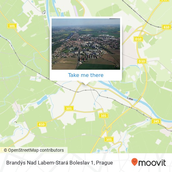 Карта Brandýs Nad Labem-Stará Boleslav 1