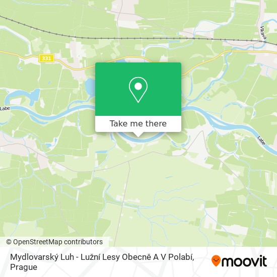 Mydlovarský Luh - Lužní Lesy Obecně A V Polabí map