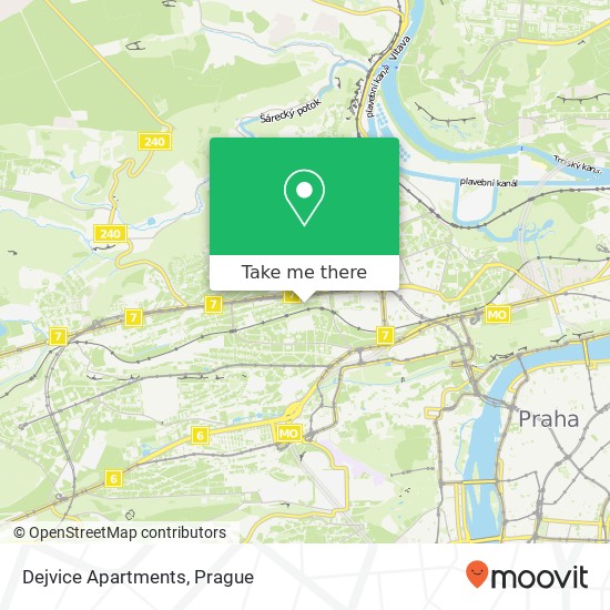 Dejvice Apartments map