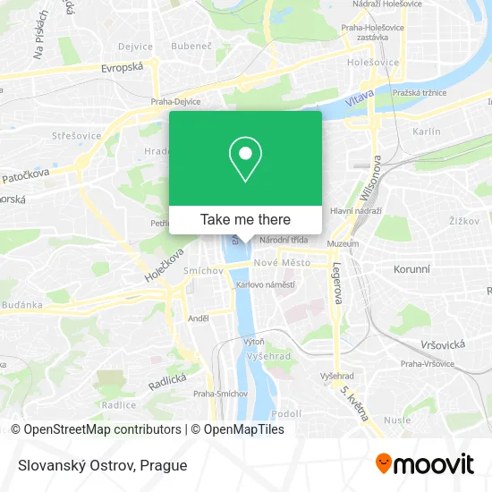 Карта Slovanský Ostrov