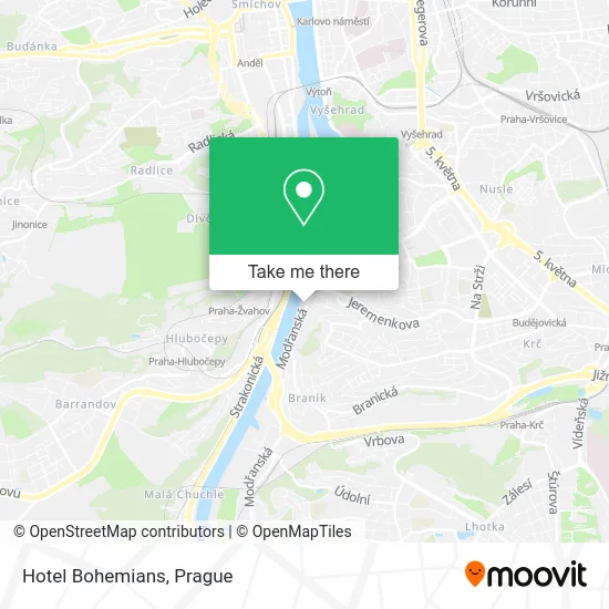 Карта Hotel Bohemians