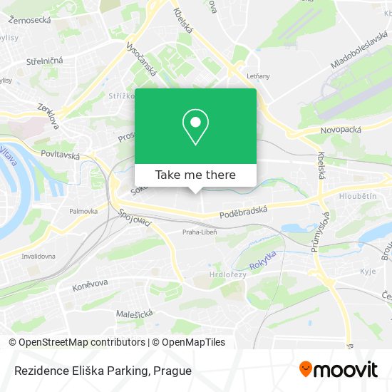 Rezidence Eliška Parking map