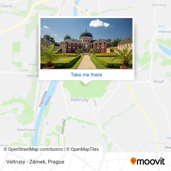 Карта Veltrusy - Zámek