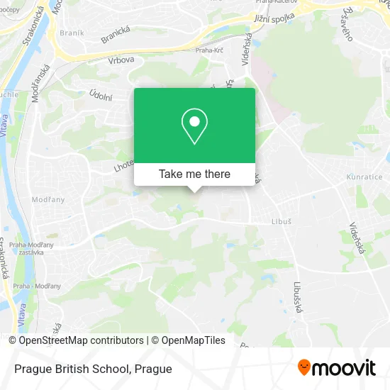 Карта Prague British School