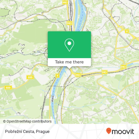 Pobřežní Cesta map