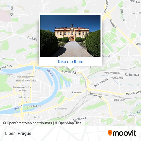 Карта Libeň