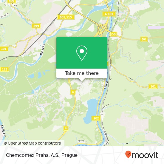 Chemcomex Praha, A.S. map