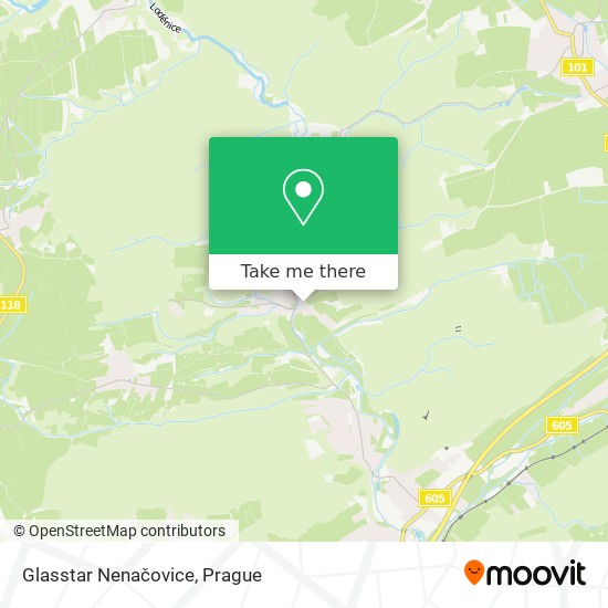 Glasstar Nenačovice map