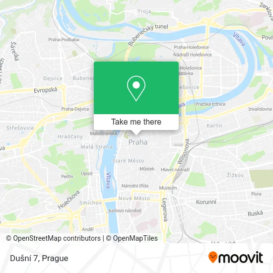 Карта Dušní 7