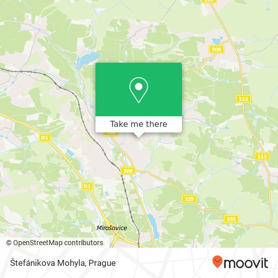 Štefánikova Mohyla map