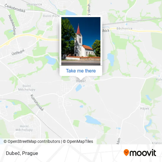 Карта Dubeč