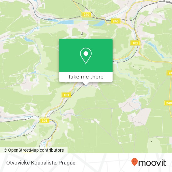 Otvovické Koupaliště map