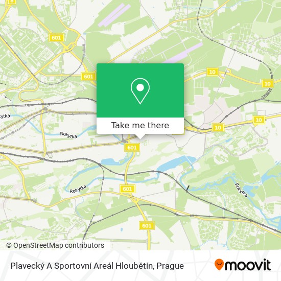 Plavecký A Sportovní Areál Hloubětín map