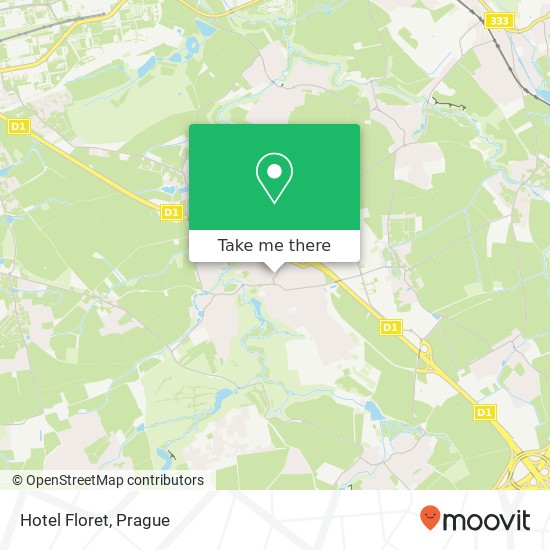 Hotel Floret map