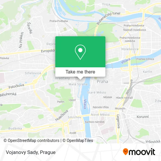 Карта Vojanovy Sady