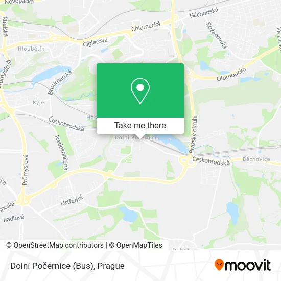 Карта Dolní Počernice (Bus)