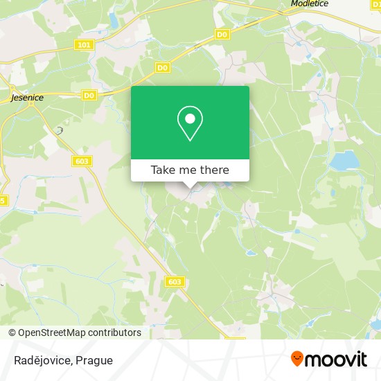 Radějovice map