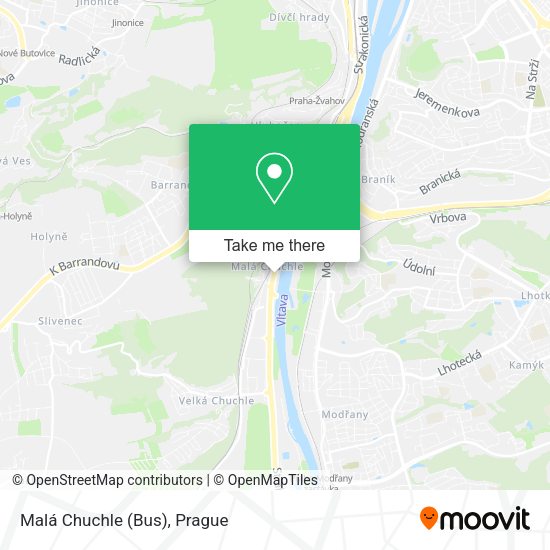 Карта Malá Chuchle (Bus)