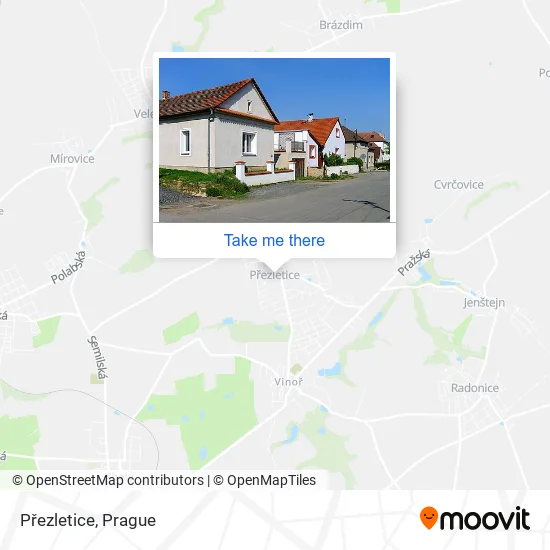 Карта Přezletice