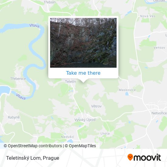 Teletínský Lom map